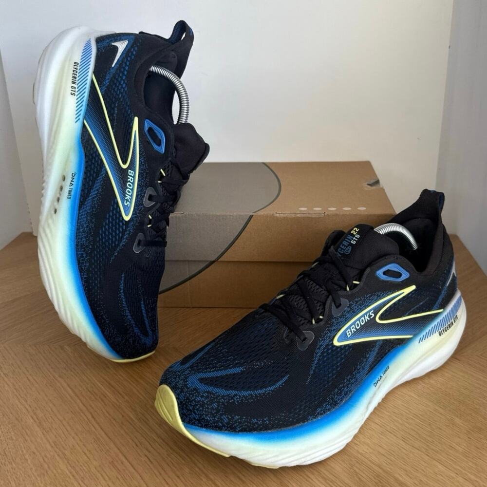 Brooks Glycerin GTS 22 Blue/Yellow Men Running Sneakers - SZ 12